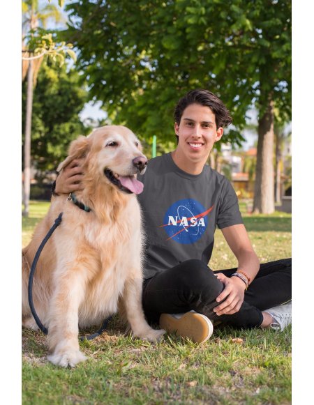 Camiseta NASA Gris Unisex