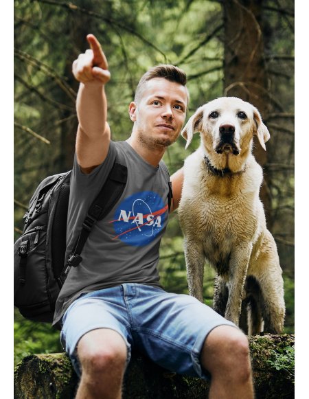 Camiseta NASA Gris Unisex