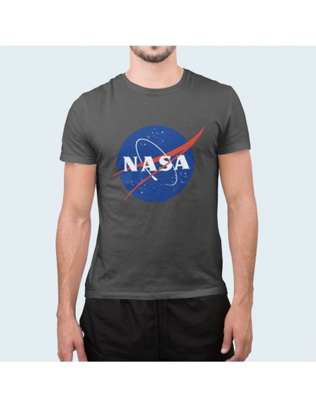 Camiseta NASA Gris Unisex