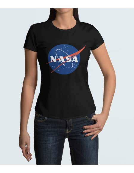 Camiseta NASA Negra Dama