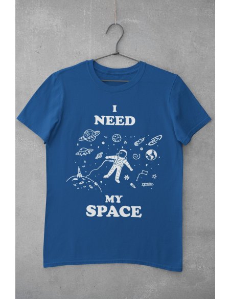 Camiseta I Need My Space Azul Unisex