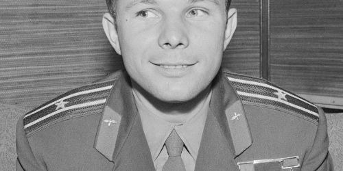 Yuri Gagarin, el primer hombre en el espacio. 